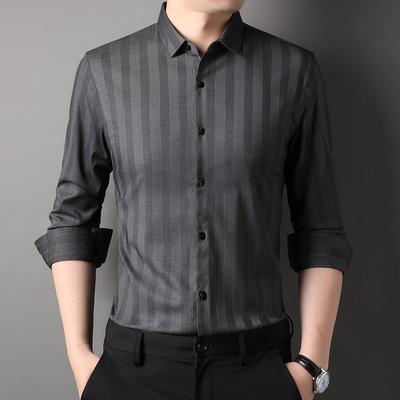 Spring and Autumn Men's New Fashion Long Sleeve Shirts for Men Casual Striped Men's Shirts