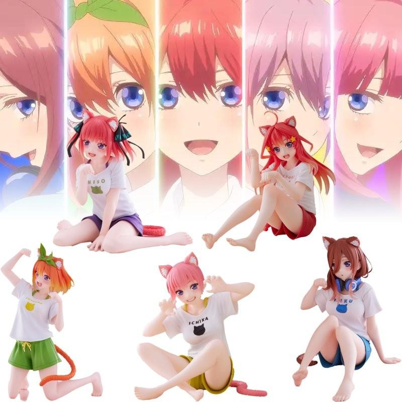 Quintuplets Quintessential The Ichika Nino Miku Itsuki Yotsuba Pvc Toy Model