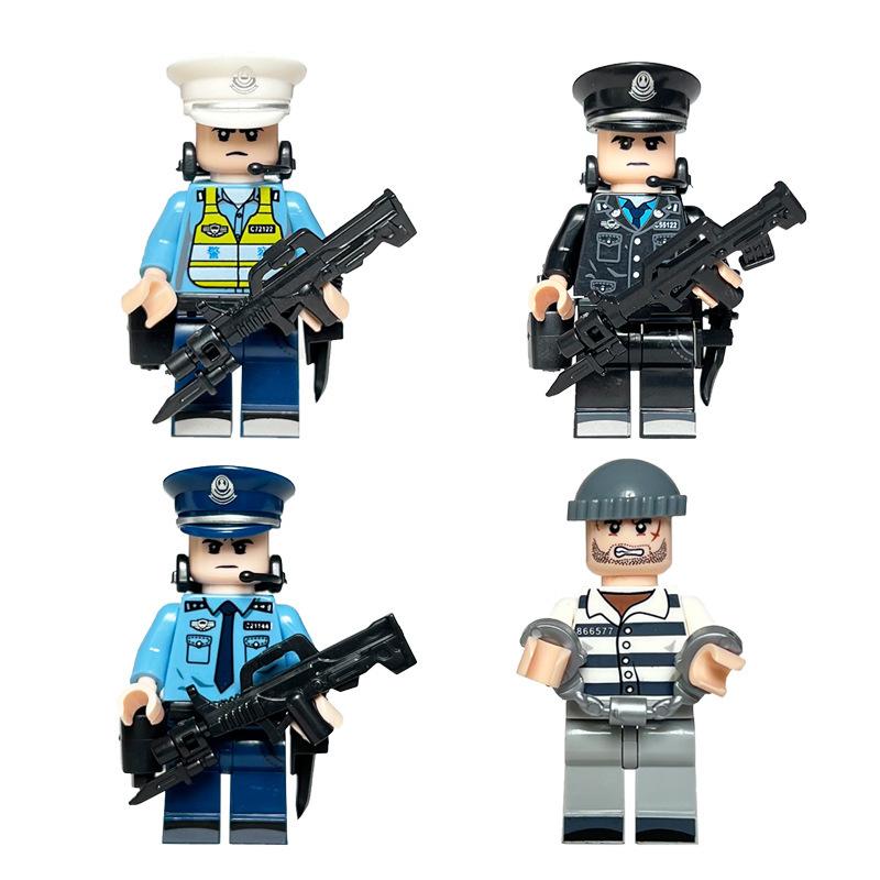 Police Prisoner Thief Series Doll Accessories Building Block