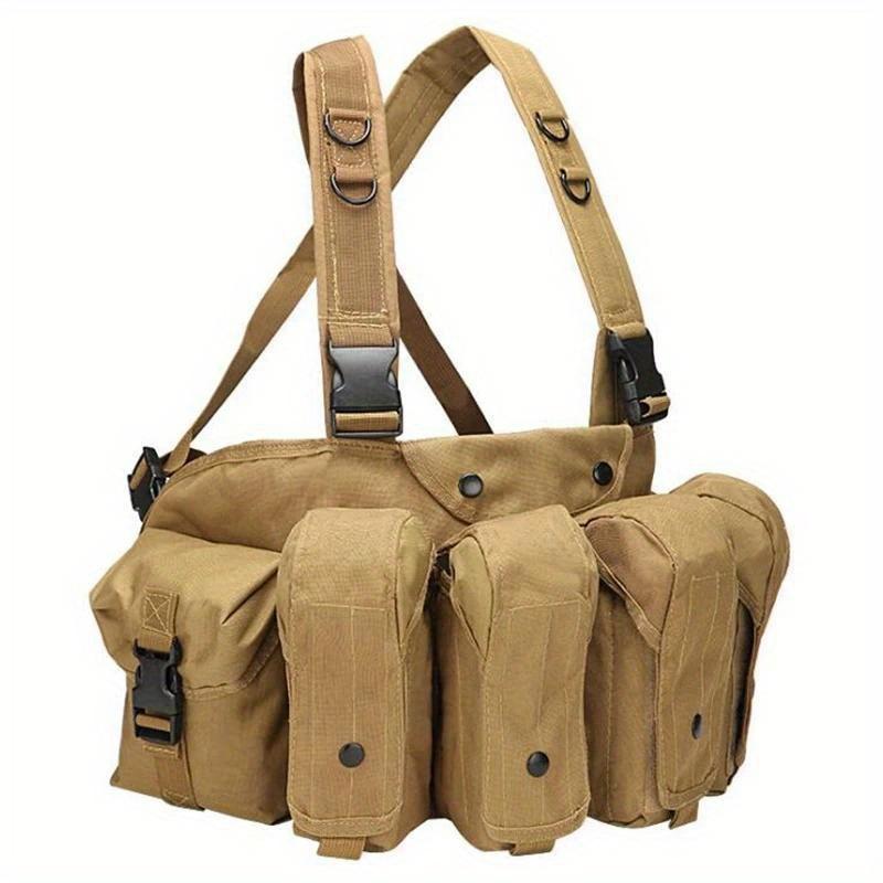1pz Giubbotto Tattico Militare Camouflage da Caccia per Esterno Wargame Body Armor Molle Chest Rig Portacaricatori Giubbotto da Caccia