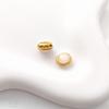 Dull Gold Cat's Eye Stone Spacer Beads with Imitation Jasper for DIY Bracelets and Necklaces