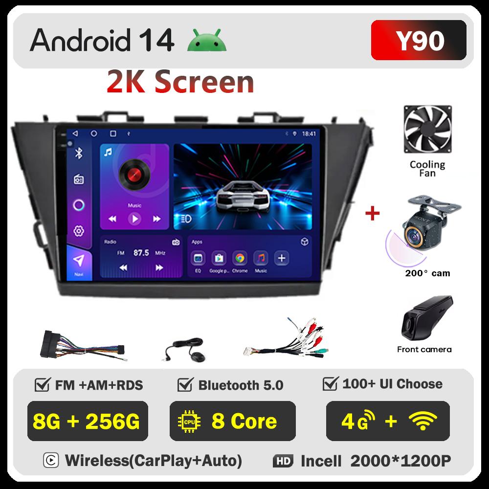 For Toyota Prius Plus V Alpha 2012-2017 Car Radio Player Car Carplay Screen Autoradio Mirror Link Car Intelligent Systems 8 Core