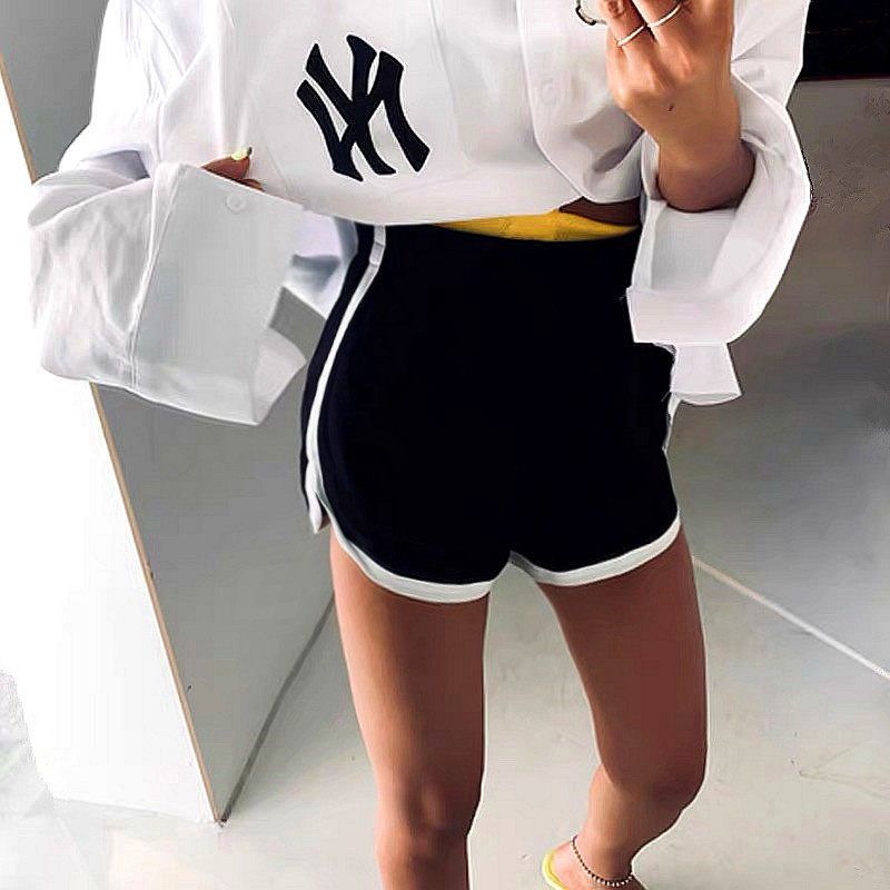 European and American-Style Korean-Style Casual High-Waist Shorts