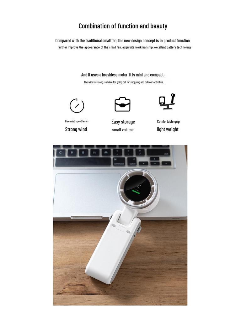 USB Handheld & Desktop Portable Leafless Fan