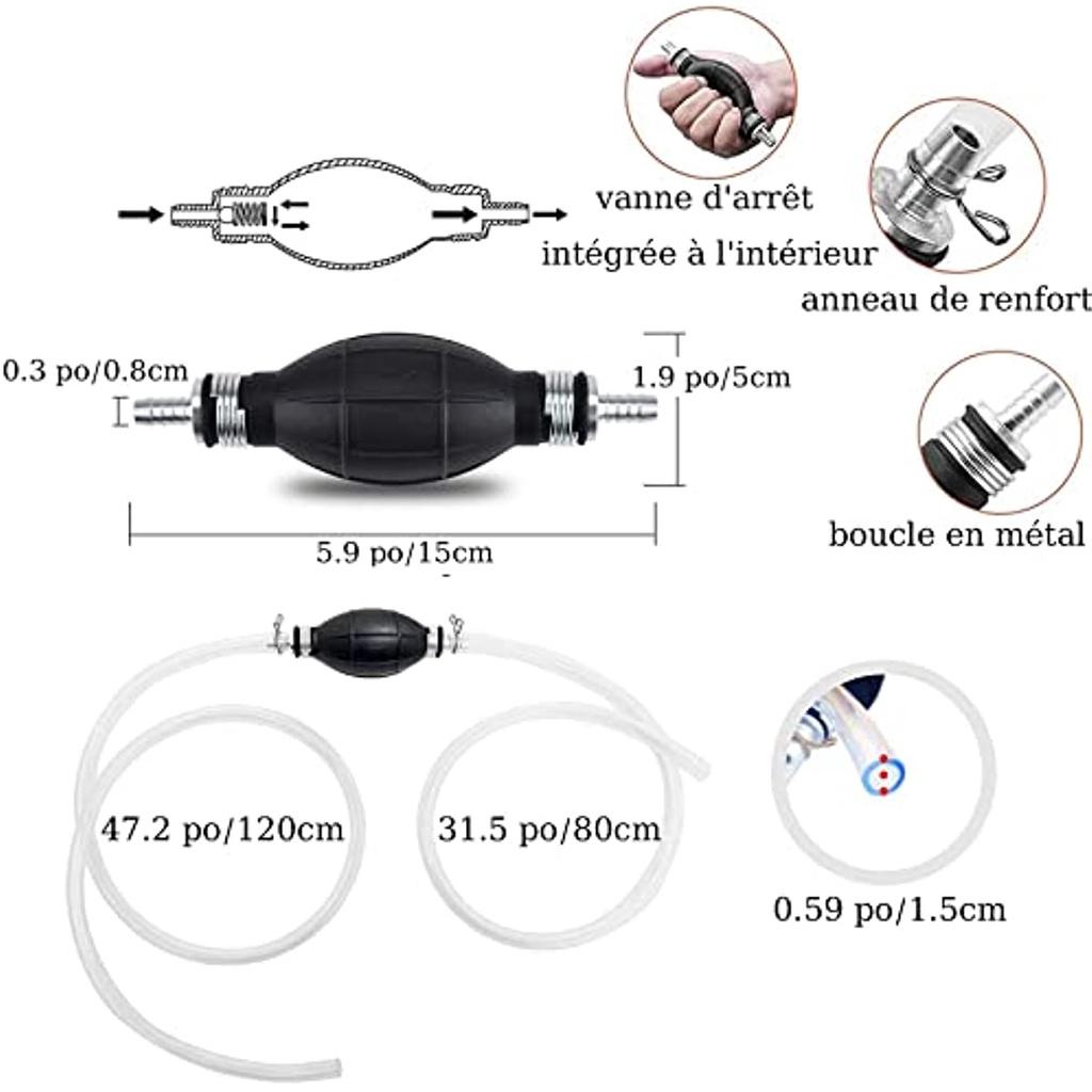 Pompă manuală cu sifon Pompă de transfer de aspirație pentru apă, ulei, benzină