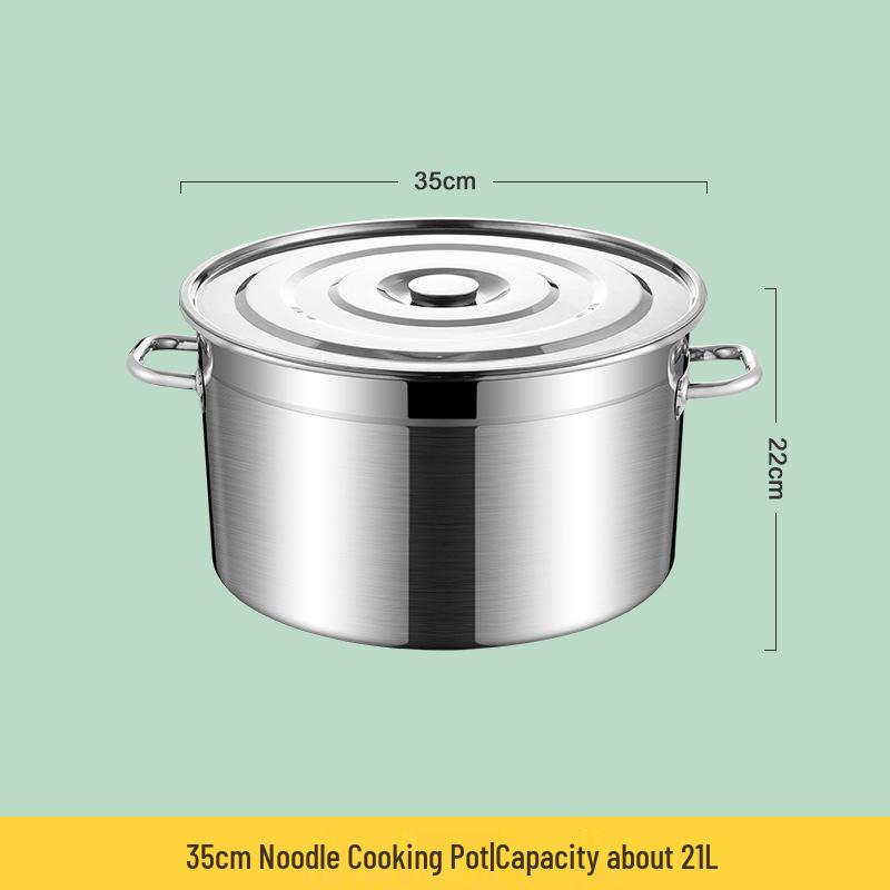 Wonton Dumpling Noodle Pot - Stainless Steel Mala Tang Broth Pot for Simmering
