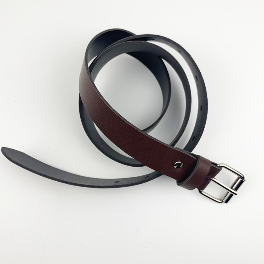 Versatile Leather Belt Minimalist Waist Belt Retro Waistband For Women
