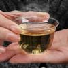 50pcs Thickening Clear Plastic Tea Cup Disposable Kung Fu Tea Cup Drinkware Shot Cup  Office