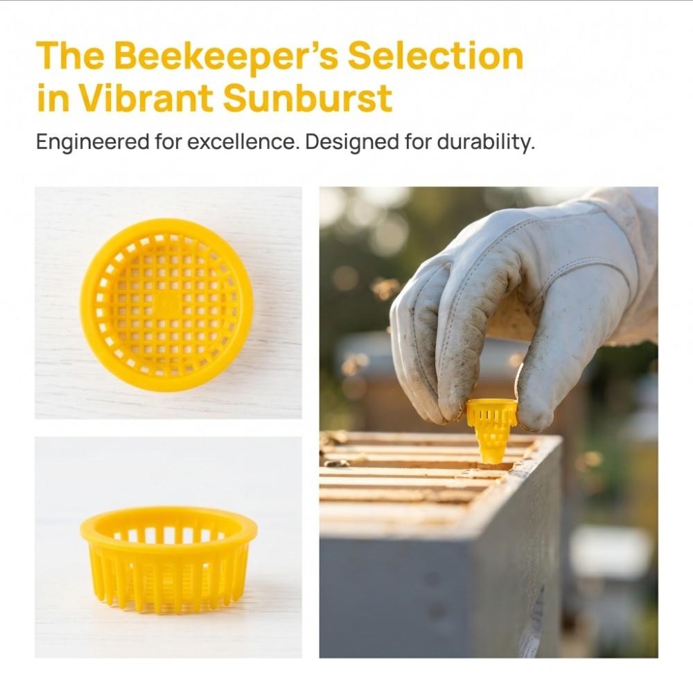 6Pcs Durable Queen Bee Rearing Box Plastic Bee Rearing Tool Ventilated Queen Bee Cage  Beekeeping