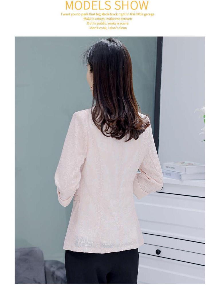 Patchwork-Spitzenblazer im koreanischen Stil - Slim Fit, Professionelle Frühjahr/Sommer 2025 Mode