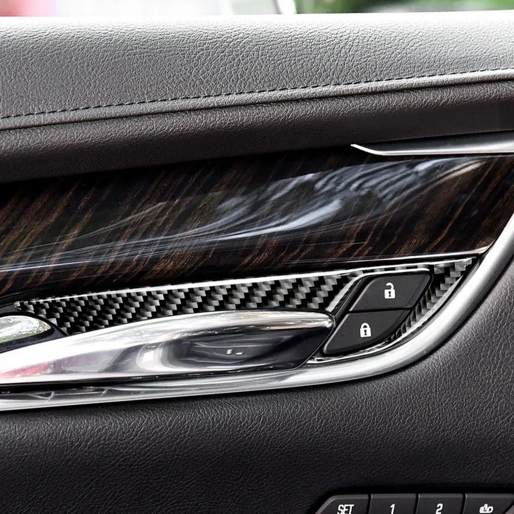 Autoaufkleber für Cadillac XT5 2016–2019, Kohlefaser, Autotürgriffrahmen, Zierabdeckung, Auto-Styling, Innenausstattung, 4 Stück