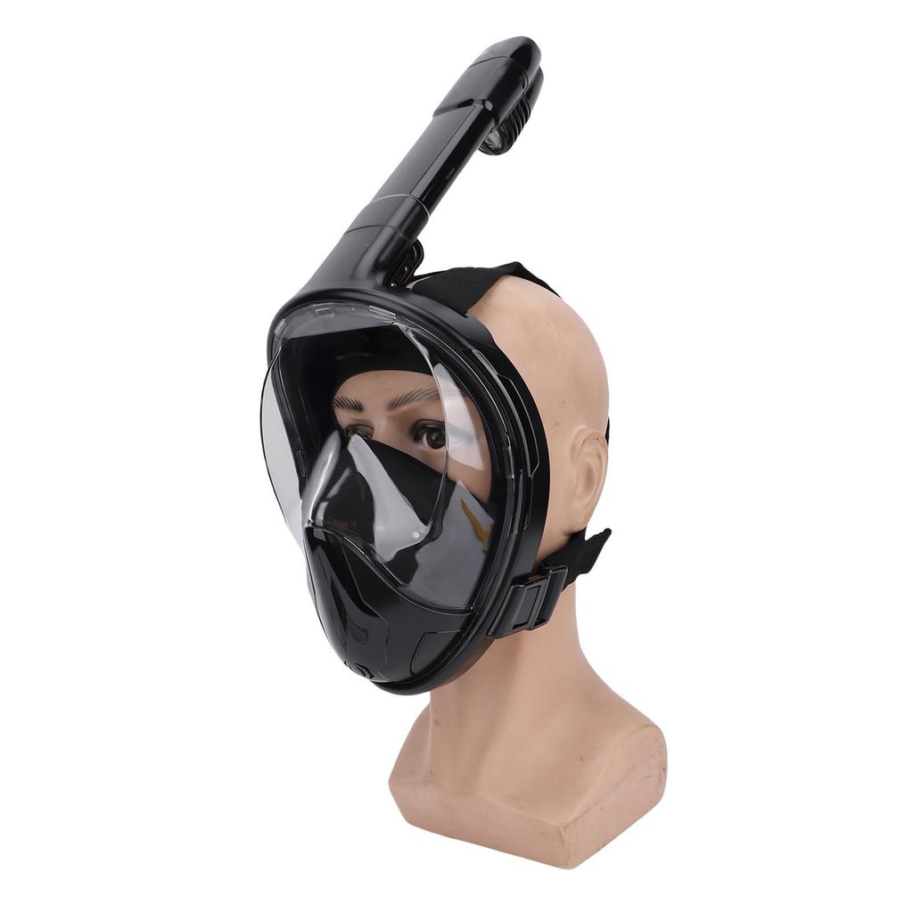 Snorkel Face Cover 180 Degree Panoramic View Anti Fog Splashproof Silicone Full Dry Breathing Snorkeling Face Guard