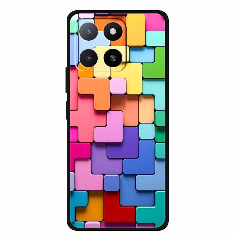 For Huawei Honor X5b Soft Silicone Cover for Funda Honor X 5b Plus X 5 B TPU Back Protector Fashion Phone Case Colourful Shell