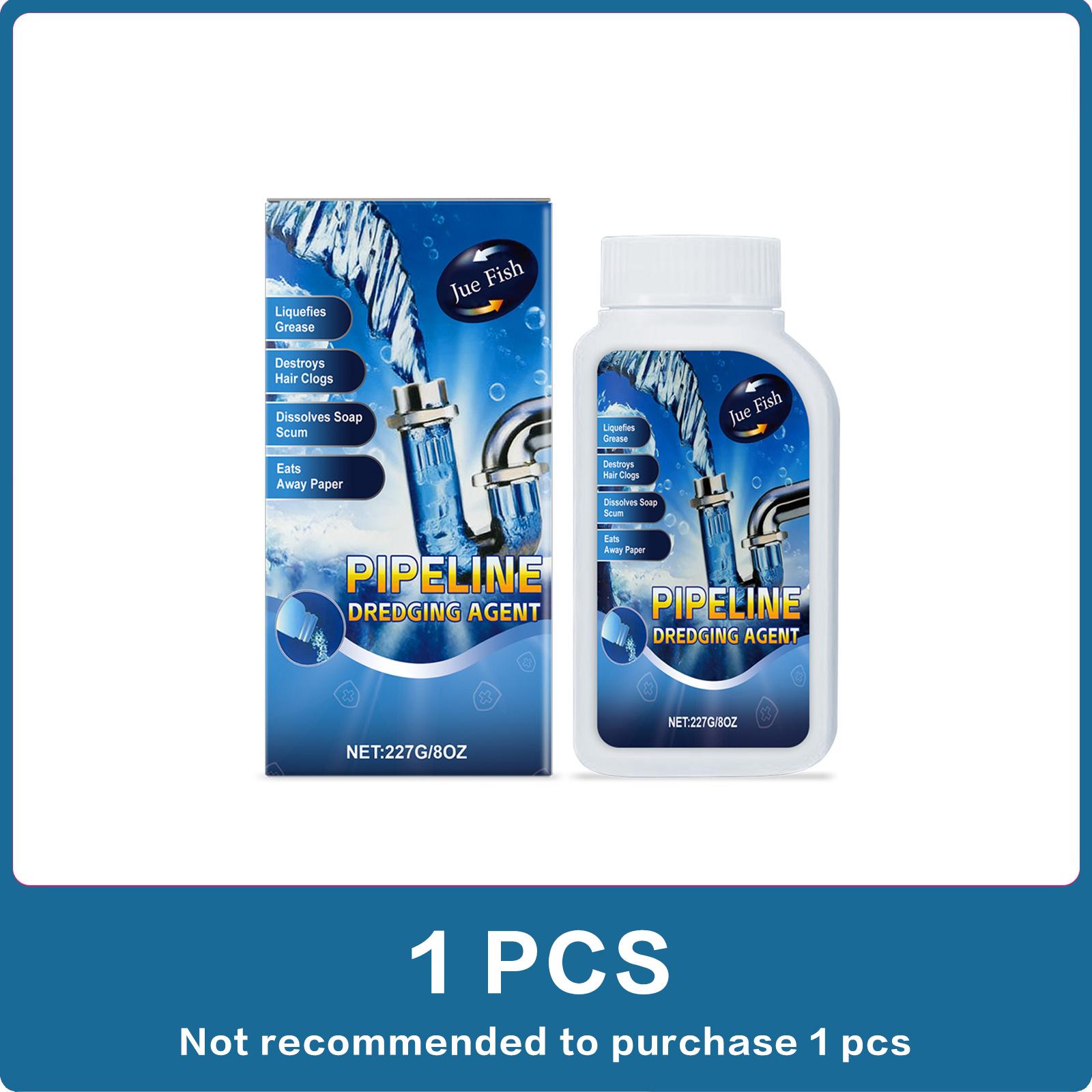 Pipeline Dredging Agent Powerful Drain Cleaner Agent Kitchen Unblocker Sink and Drain Cleaner Powder for Kitchen Toilet Pipeline 1pcs