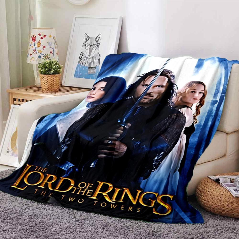 

1pc Lord of the Rings Two Towers Flannel Blanket - Soft Warm Throw for Home, Office, TravelL1348 80cmx120cm(31inx47in)