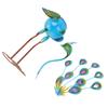 Peacock Flower Pot Iron Cute Animal Shape Plant Container for Succulent Green Plant Indoor and
