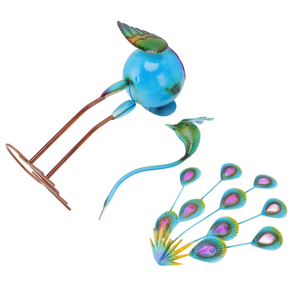 Peacock Flower Pot Iron Cute Animal Shape Plant Container for Succulent Green Plant Indoor and