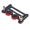 Double Wheel Bearing Stock Roller with Sliding Blocks Table Saw Feeding Guide Roller for Woodworking