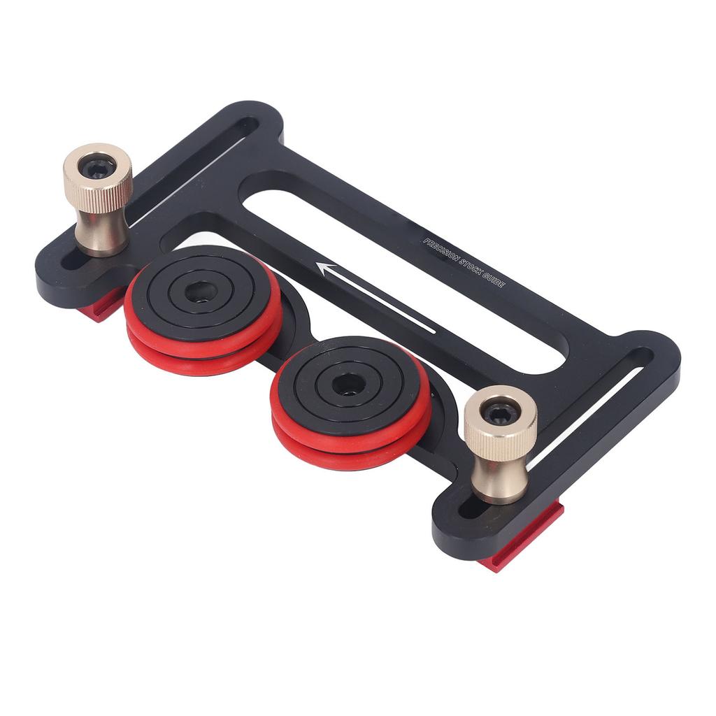 Double Wheel Bearing Stock Roller with Sliding Blocks Table Saw Feeding Guide Roller for Woodworking
