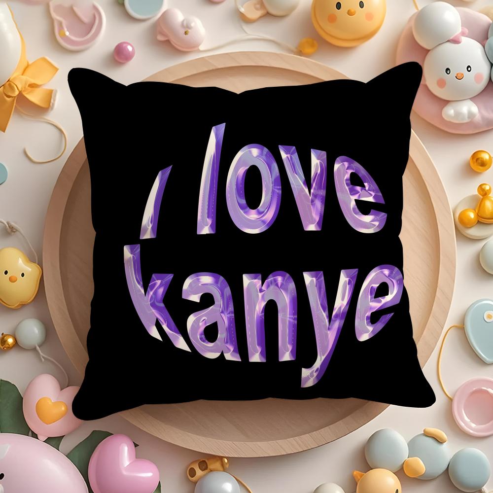 Singer K-Kanye Omari West Cushion Cover Home & Car Multi-Scene Pillow Cover - Reversible, Soft & Durable for Daily Use