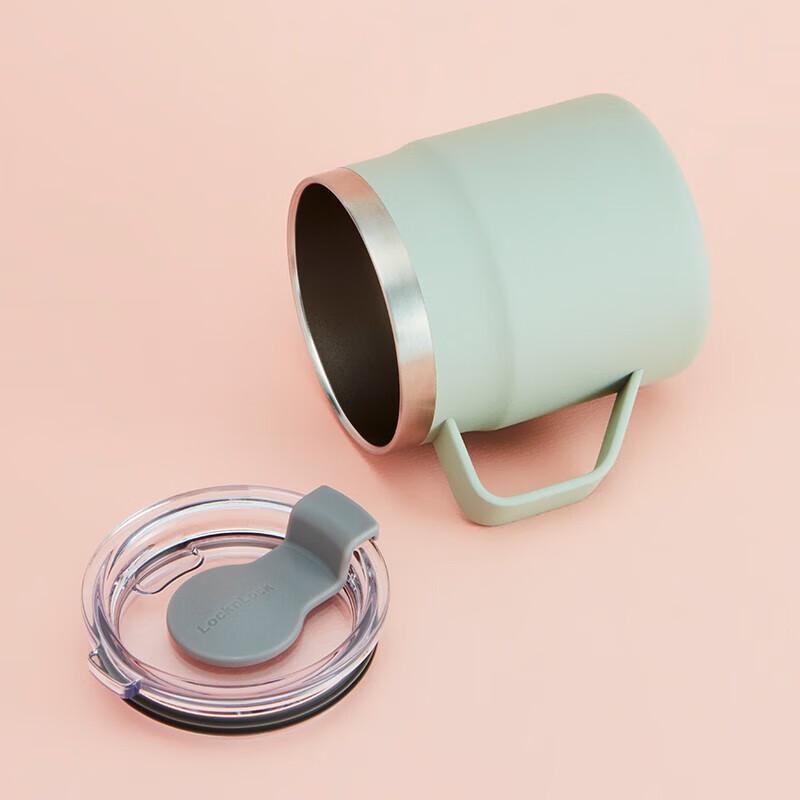 LOCK&LOCK (LOCK&LOCK) Coffee Cup Insulated Hot And Cold Desktop Cup for Men And Women, Couples Water Mug 390ML Mint Green LHC4218MIT