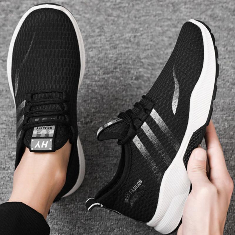 Men's shoes spring and autumn trendy shoes 2025 new versatile men's walking shoes casual sports breathable single shoes