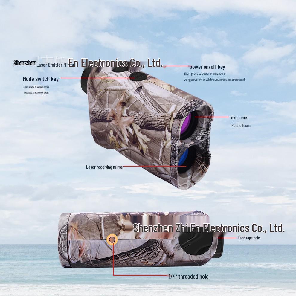 Handheld Laser Golf Rangefinder for Hunting and Speed Measurement In Foggy Weather