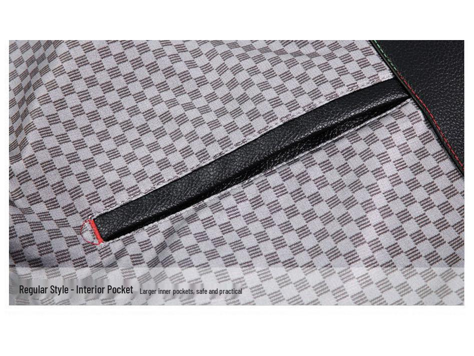 Men's Middle-Aged Business Casual Sheepskin Leather Jacket with Stand Collar and Plus Velvet Lining