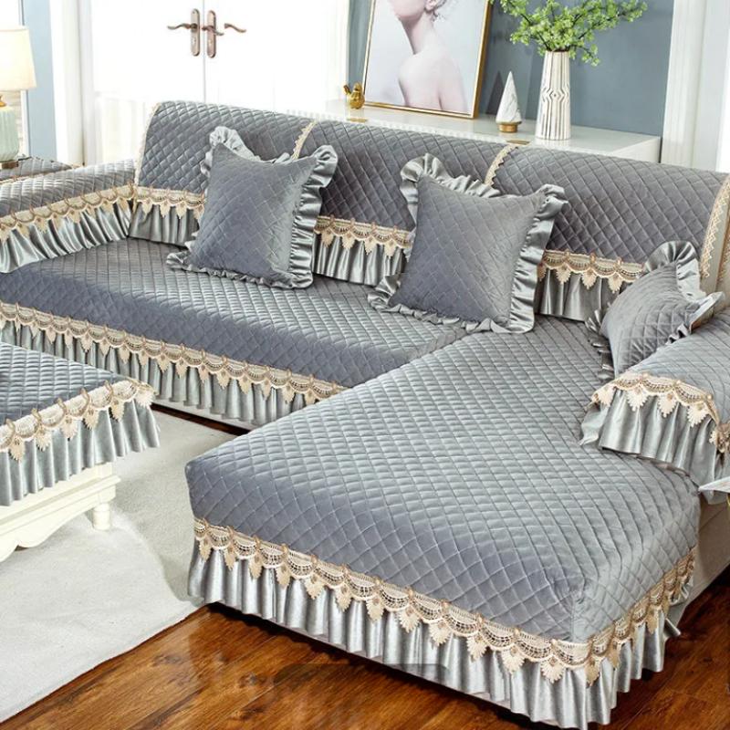 Подушка для дивана из хлопкового льна в европейском стиле — фото 10