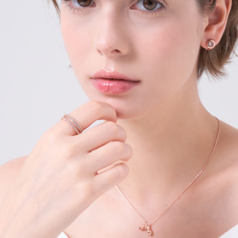 ELLE Jewelry Bold Two-Line Open Ring ELBRWR148