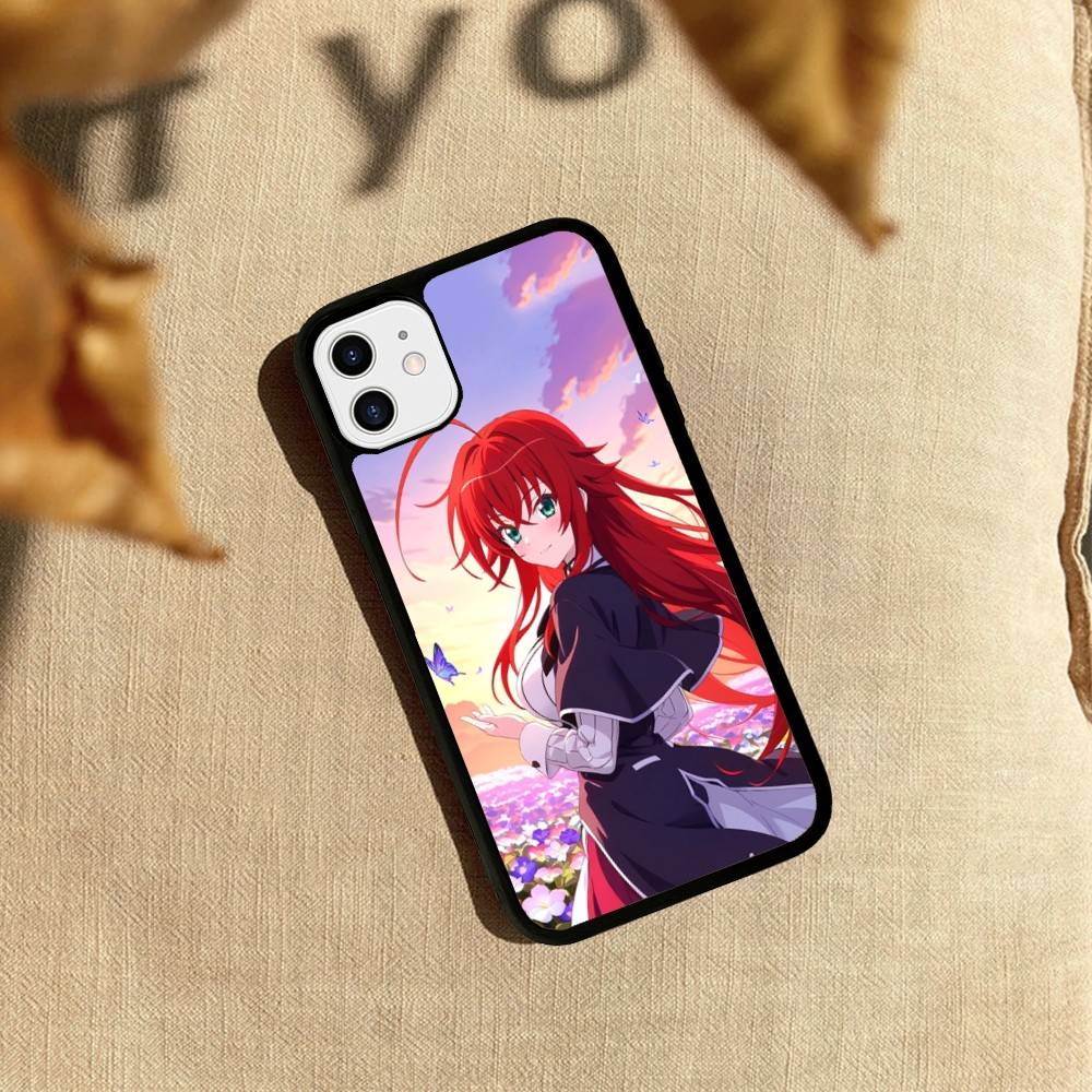 DXD Rias Gremory Mobile Cell PC+TPU Phone Case For iPhone 17 16 15 14 PRO MAX 11 12 13 PLUS MINI Cover