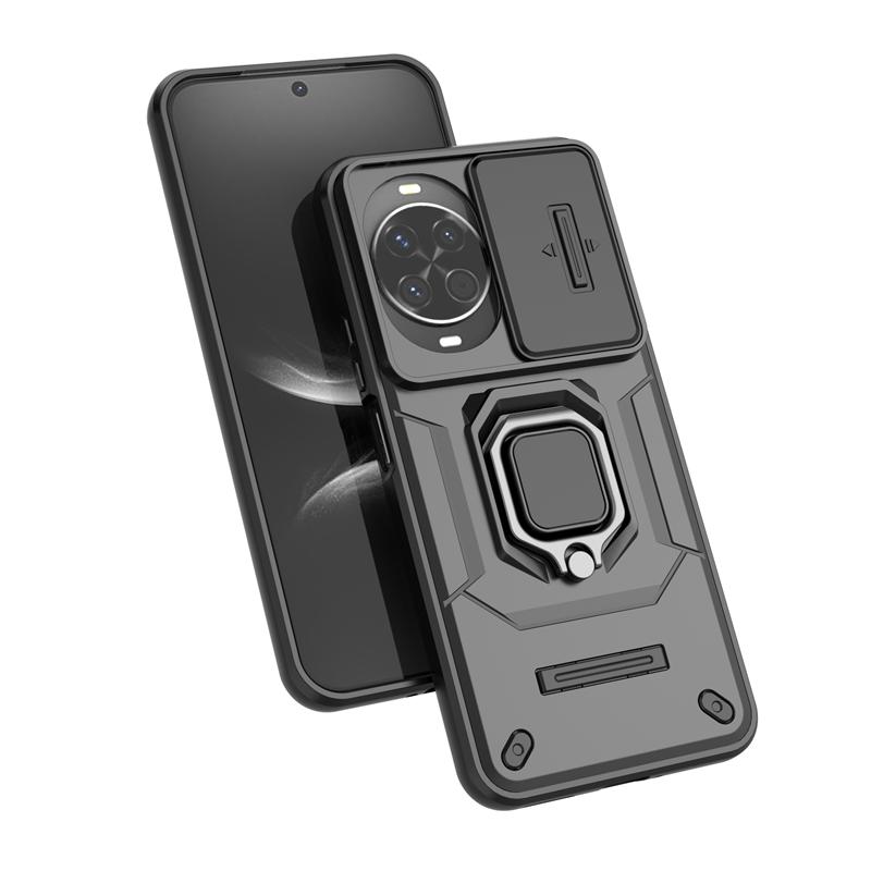 Magnetický držák prstenu Nárazuvzdorné pancéřové pouzdro na telefon Pro Huawei Nova 14 Pro Nova14 Ultra 5G Posuvný kryt pro ochranu fotoaparátu