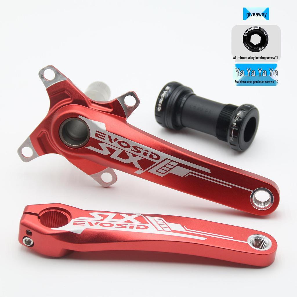 EVOSID Hohl integrierter Mountainbike Kurbelsatz mit Innenlager, 104BCD, Einzelkettenblatt (32/34/36/38 Zähne)