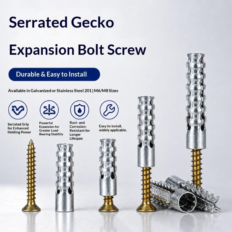 Selbstschneidende Schraube und Dübel-Anker-Set Kohlenstoffstahl Schwerlast Gipskarton Beton Bohrstecker Spreizdübel Befestigungselemente