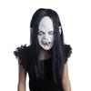 Halloween Horror Grimace Ghost Mask with Long Hair Festival Scary Themed Party