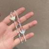 Color Beaded Acrylic Butterfly Bracelet Women's Summer Niche Design Simple and Versatile Hand Rope Adjustable Hand Jewelry