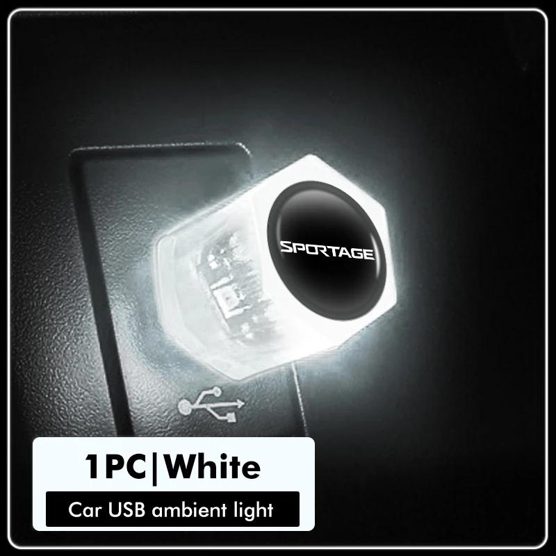 OXXN7 Car Mini USB LED Portable Light Plug Play Ambient Decorative For KIA Sportage Rio Ceed Niro Soul Stonic Proceed Sorento