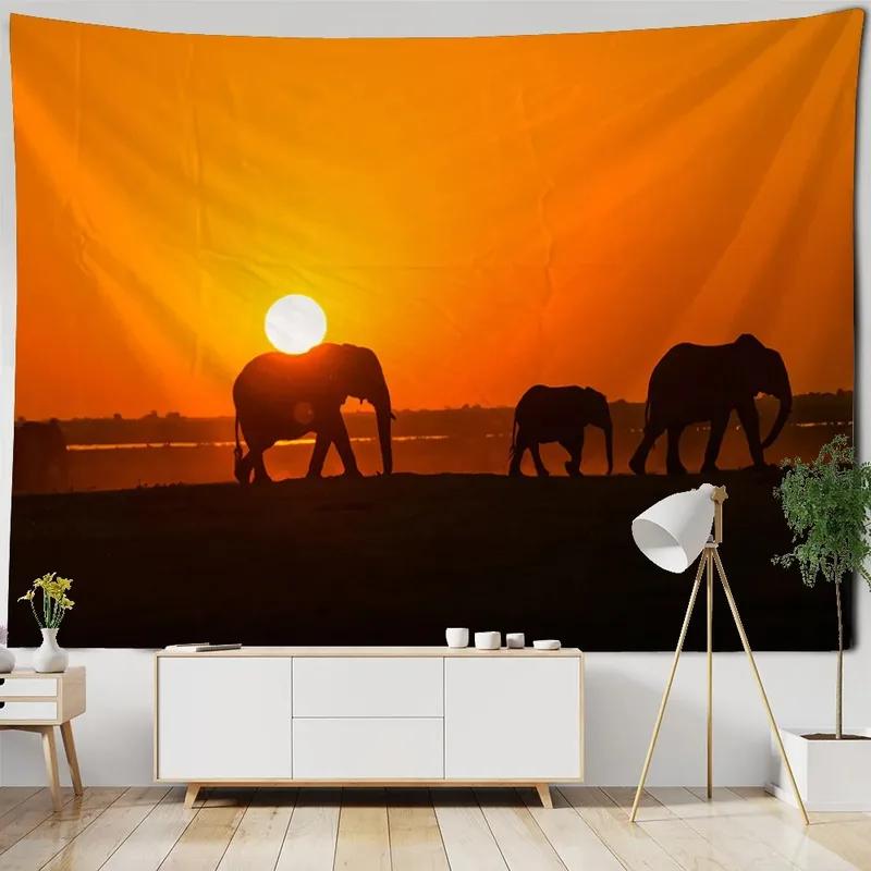 Фантазийный водопад Лесной узор Гобелен Украшение стены дома Гобелен Спальня Гостиная Гобелен 100x75cm