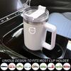 AABAO1 Car Logo Thermos Cup High Quality Insulated Thermos Double Wall Thermal Iced Travel Cup For Volvo V50 S60 S90 S80L EX30 V40 XC90