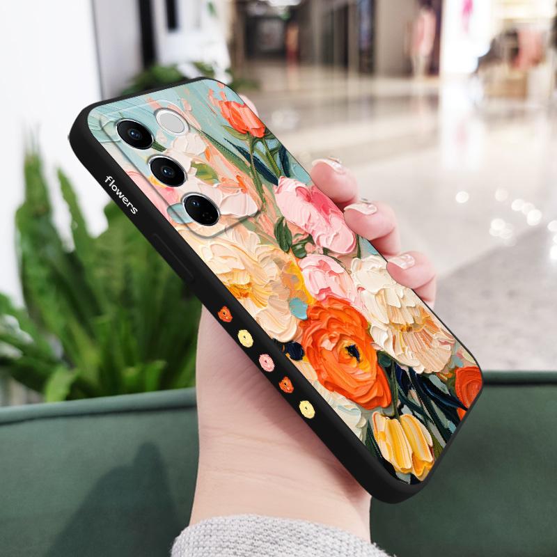

Fresh Flowers Phone Case For VIVO V30 V29 V29E V27 V27E V25 V25E V23 V23E V21 V20 Y20 Y12 Y21 Y22 Y50 Y35 Y76 Y36 Pro 4G 5G V20(V20 2021)