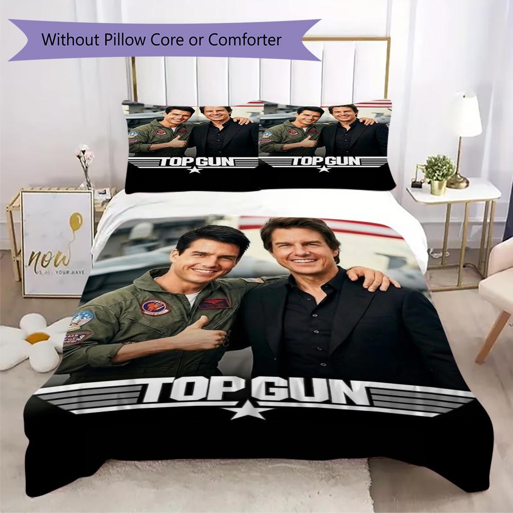 Top Gun Maverick Bedding Without Core 1 Duvet Cover 2 Pillowcase Without Core Duvet Cover And Pillowcase Soft And Comfortable Bedding Set