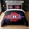 Montreal Canadiens Design Bed Bedding Set 1 Duvet Cover + 2 Pillowcases Soft Breathable Household Bed Linens