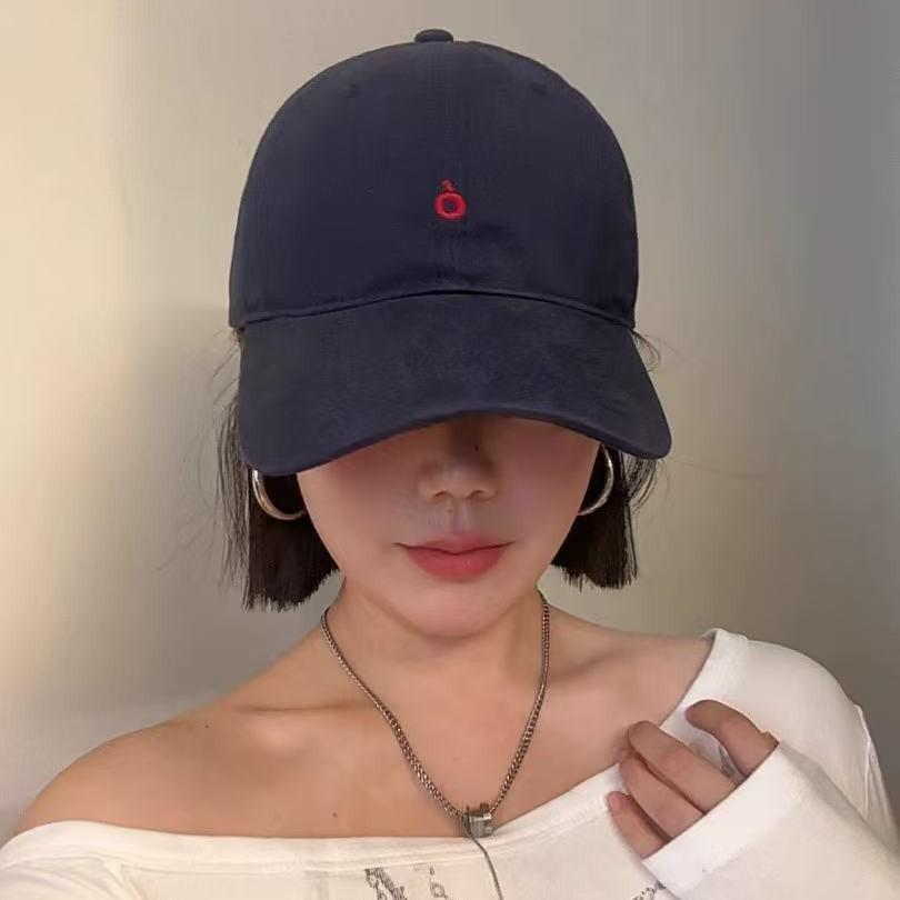 Casual Cotton Baseball Cap For Women Autumn Sun Protection Wide Brim Hat For Travel