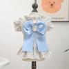 Spring Pet Dog Princess Dress Cute Lace Tutu Skirt Big Bowknot Short Sleeve Vest Dog Clothes for Small Dogs Puppy