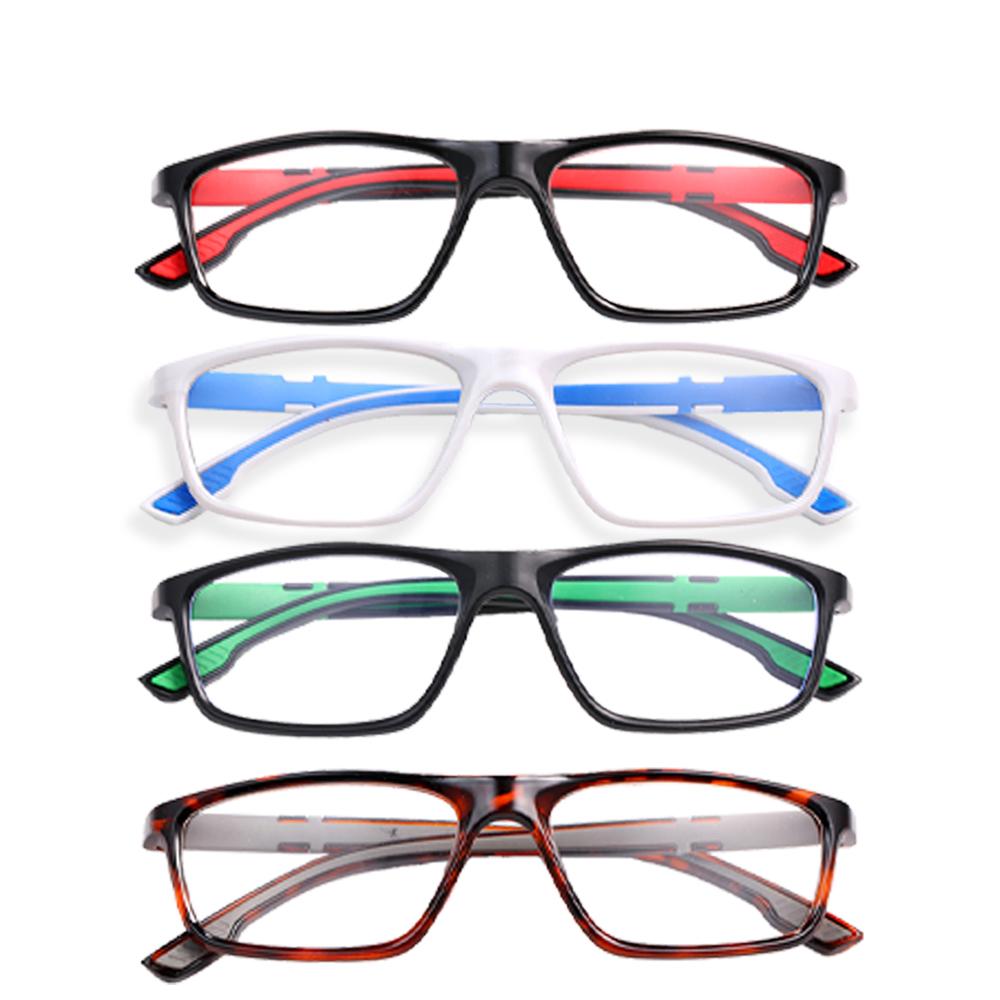 4 Pack Professional Reading Glasses for All Day - Computer Readers with Blue Light Protection - Value Pack