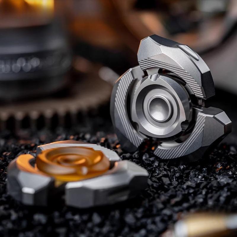 Titanio Djg Hand Fidget Spinner Roller Metallo Punta delle Dita Trottola Punta Edc Alleviare lo Stress Giocattolo Rilassante Adulti Uomini Anti Ansia