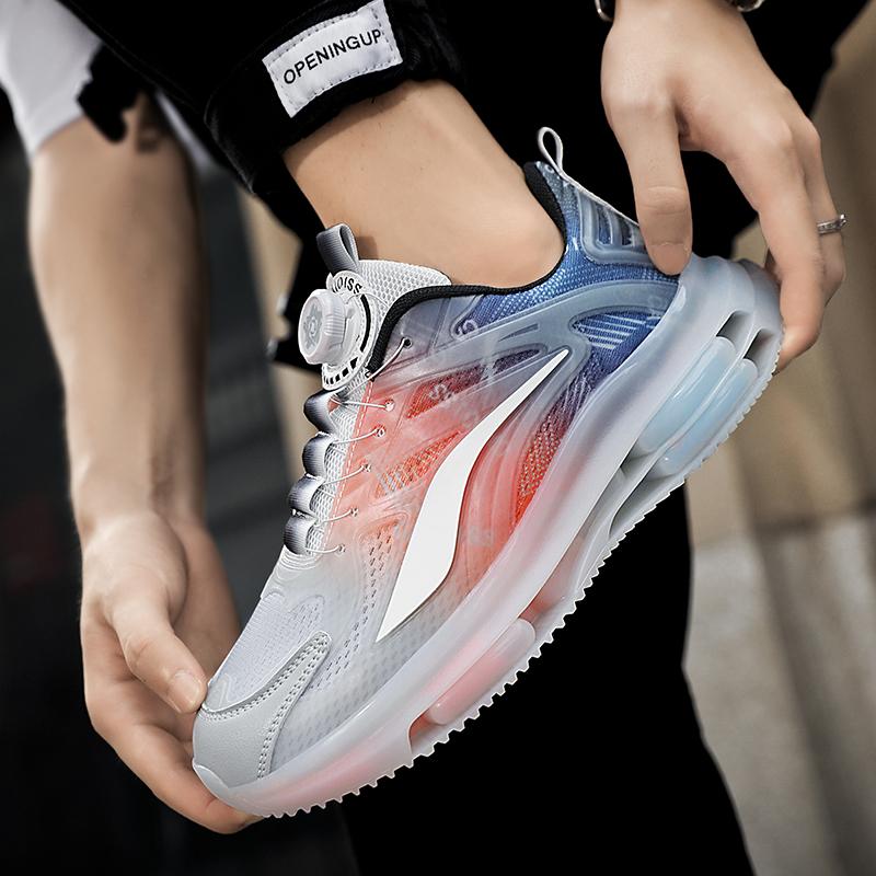 Men’s Sports Shoes Women Running Sneakers Students Color Thick Sole Height Increase Couple Unisex Basketball Shoes Large Size