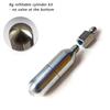 Optimized Valve Dual Seal Air Canister 8g/12g/16g Reusable Stainless Steel Gas Cartridge for Cycling Tire Repair Aquarium Oxygen