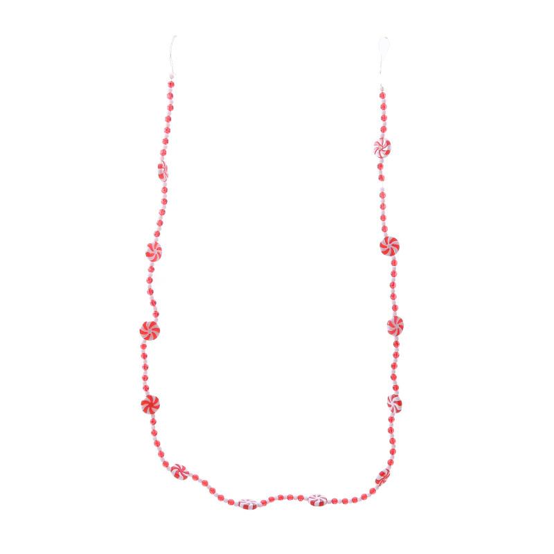 Colorful Candy Pendant Garland Ins Tassel Beaded Sweets Ball String Handmade Nursery Children Room Christmas Tree Decor