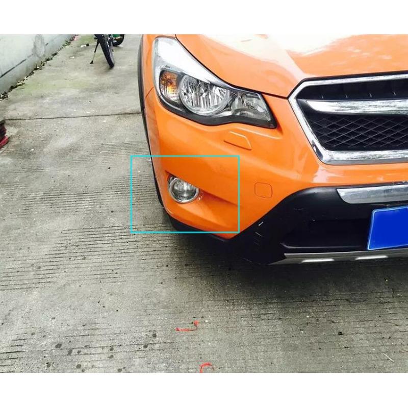 Top Quality Car Eyebrow Cover ABS Chrome Lamp Front Fog Light Trim Frame 2PCs For Subaru XV 2012 2013 2014 2015 2016 2017